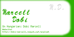 marcell dobi business card